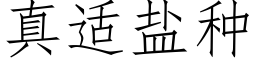 真适鹽種 (仿宋矢量字庫)