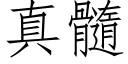 真髓 (仿宋矢量字庫)