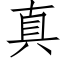 真 (仿宋矢量字庫)