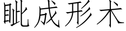 眦成形術 (仿宋矢量字庫)