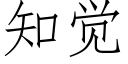 知觉 (仿宋矢量字库)