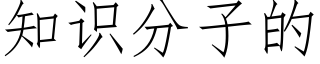 知识分子的 (仿宋矢量字库)