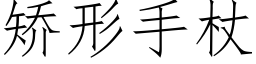 矯形手杖 (仿宋矢量字庫)