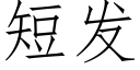 短發 (仿宋矢量字庫)