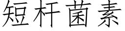 短杆菌素 (仿宋矢量字库)