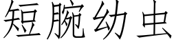 短腕幼虫 (仿宋矢量字库)