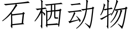 石栖動物 (仿宋矢量字庫)