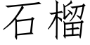 石榴 (仿宋矢量字庫)