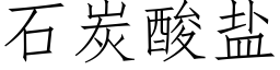 石炭酸鹽 (仿宋矢量字庫)