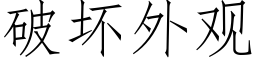 破壞外觀 (仿宋矢量字庫)