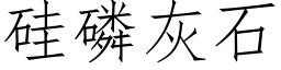 矽磷灰石 (仿宋矢量字庫)