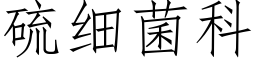 硫细菌科 (仿宋矢量字库)