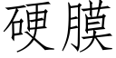 硬膜 (仿宋矢量字库)