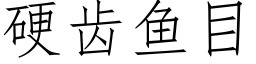 硬齿鱼目 (仿宋矢量字库)