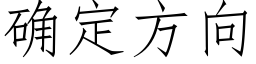 确定方向 (仿宋矢量字库)