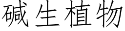 碱生植物 (仿宋矢量字库)