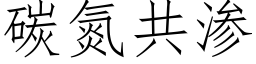 碳氮共渗 (仿宋矢量字库)