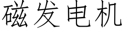 磁發電機 (仿宋矢量字庫)