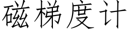 磁梯度計 (仿宋矢量字庫)