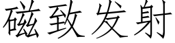 磁緻發射 (仿宋矢量字庫)