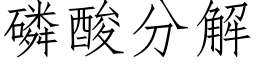 磷酸分解 (仿宋矢量字库)