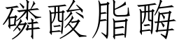 磷酸脂酶 (仿宋矢量字库)