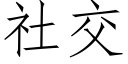 社交 (仿宋矢量字库)