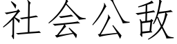 社会公敌 (仿宋矢量字库)