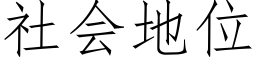 社会地位 (仿宋矢量字库)