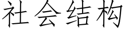 社會結構 (仿宋矢量字庫)