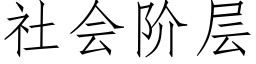 社會階層 (仿宋矢量字庫)