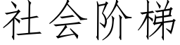 社会阶梯 (仿宋矢量字库)