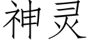 神灵 (仿宋矢量字库)