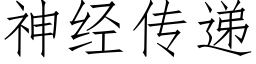 神经传递 (仿宋矢量字库)