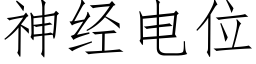 神经电位 (仿宋矢量字库)