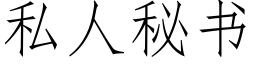 私人秘书 (仿宋矢量字库)