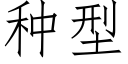 種型 (仿宋矢量字庫)