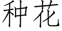 種花 (仿宋矢量字庫)