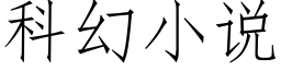 科幻小说 (仿宋矢量字库)