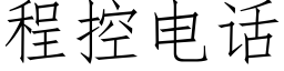 程控电话 (仿宋矢量字库)