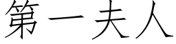 第一夫人 (仿宋矢量字库)