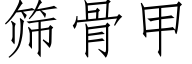 篩骨甲 (仿宋矢量字庫)