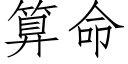 算命 (仿宋矢量字庫)