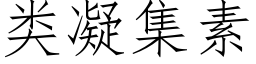 類凝集素 (仿宋矢量字庫)