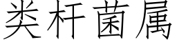 類杆菌屬 (仿宋矢量字庫)