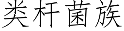 類杆菌族 (仿宋矢量字庫)