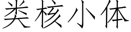 類核小體 (仿宋矢量字庫)