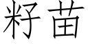 籽苗 (仿宋矢量字庫)