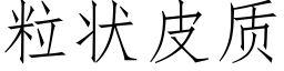 粒状皮质 (仿宋矢量字库)