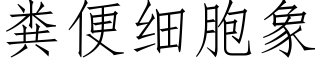 粪便细胞象 (仿宋矢量字库)